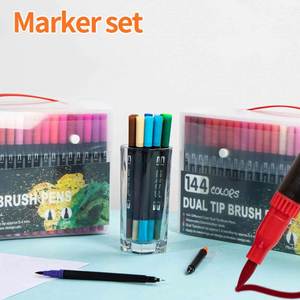 120 Color Mixing Double Head Fineliner Brush Markers Children Adults Watercolor Art <b>Painting</b> Markers Set - Product Image 2
