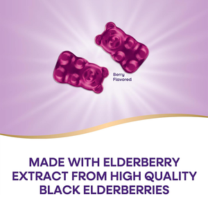 Rosebest OEM Private Label Suplemen Permen Jeli Ekstrak Elderberry Hitam Organik Halal dengan Vitamin C & D3 untuk Mendukung Kekebalan Tubuh - Product Image 2