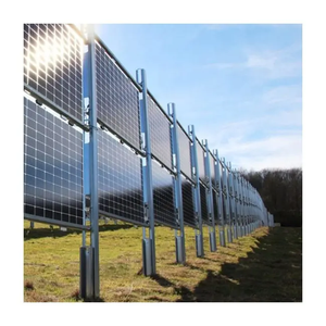 AS <span class=keywords><strong>Solar</strong></span> Fence Verticale Bifaciale Structuur Zonne-energie Grondmontage Systemen voor Open Landbouw of Agrarische Landbouwgrond - Product Image 1