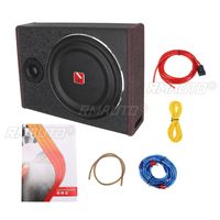 Haut-parleur de subwoofer de voiture de 8 pouces 600W, actif, sous le siège, subwoofer fin, amplificateur, super basses, stéréo, amplificateur de son, processeur audio