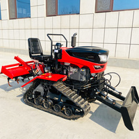 Motoculteur rotatif de haute qualité 25hp tracteur à chenilles pour eau et sécheresse Motoculteur rotatif de jardin de labour avec pelle à pousser
