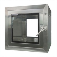 Boîte de passage pour salle blanche en acier inoxydable 304, boîte de passage de laboratoire