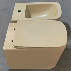Inodoro de cerámica sin borde de una pieza para baño, de descarga por arrastre, superventas, con certificación CE ISO para la industria sanitaria. - Product Image 1