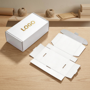 Custom Recyclable Corrugated Cardboard Gift Paper <b>Box</b> Packaging Magnetic Closure Handle Stamping Logo for Cosmetic Beauty - Product Image 1