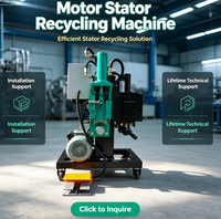 Peralatan Pemotong Motor yang Andal, Peralatan Pemisah Stator Motor, Peralatan Daur Ulang, Mesin Pembongkar Mesin Elektronik Bekas
