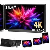 Pantalla Portátil 4K para Diseño CAD de Arquitectos, 15.6 Pulgadas, 3840x2160 IPS, 350nit, Rotación Automática, Modo Vertical, Fabricación ODM al por Mayor