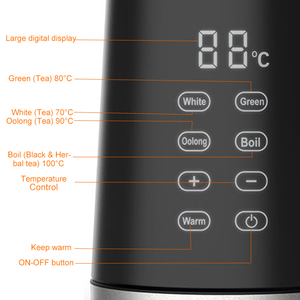 371403 2200W PP Outside SS Inside Hot Water <strong>Kettle</strong> Electric 2026 Modern Durable Wall <strong>Digital</strong> Smart Electric <strong>Kettle</strong> Manufacturer - Product Image 2