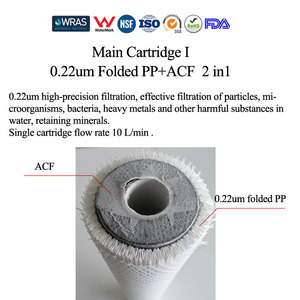 Thương mại <span class=keywords><strong>ACF</strong></span> nước lọc Cartridge 0.22um gấp PP + <span class=keywords><strong>ACF</strong></span> 2in1 cho uống lành mạnh - Product Image 2