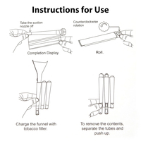 Machine à rouler manuelle à roue rotative imprimée sur mesure, pliable, avec support triple pour cônes, étui de rangement pour cônes à rouler à la main