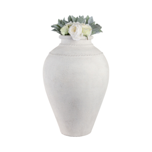 Vase classique en terre cuite, poterie rustique, vase à fleurs pour la maison, la chambre, le bureau, décoration de table, accent décoratif - Product Image 2