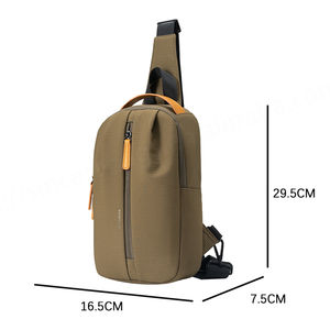 Riñonera Minimalista de Moda al por Mayor, Ajustable, de PU Impermeable, Ahorradora de Energía, con Cierre de Cremallera para Hombre - Product Image 3