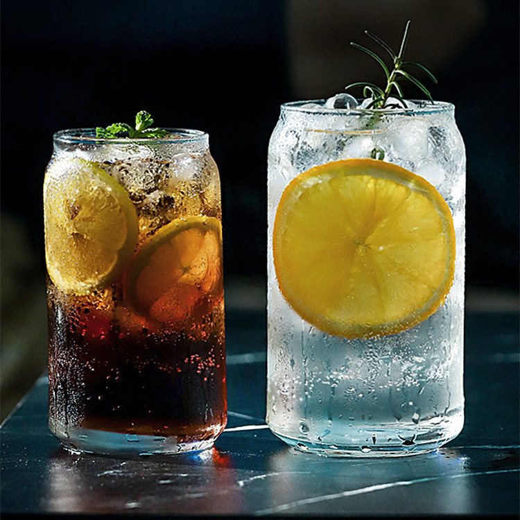 16oz 18oz Clear Beer Can Glasses - Modern Drinking Jars