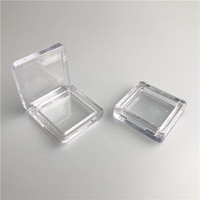 Pot cosmétique individuel mini 5g en plastique transparent avec logo personnalisé pour fard à joues