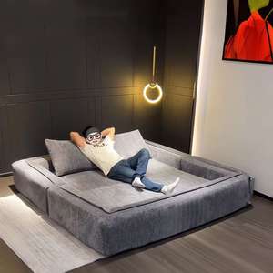 Sofá Modular de Dos Plazas de Chenilla Usado, Sofá Cama Reclinable Doble Plegable Vintage para Sala de Estar o Apartamento Pequeño, con Compresión al Vacío - Product Image 4