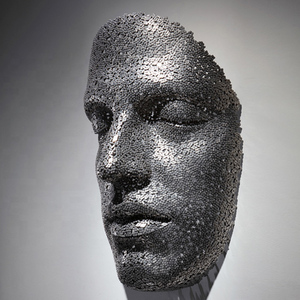 <span class=keywords><strong>Statua</strong></span> di Grande Dimensione in Metallo Cavo, Volto di <span class=keywords><strong>Uomo</strong></span> in Bronzo e Ferro per Decorazione di Parchi all'Aperto - Product Image 4