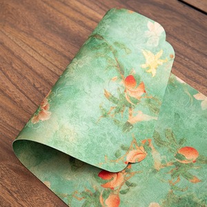 Alfombrilla de té de estilo chino, de doble cara, impermeable, de tela satinada, para preparar té en seco, para sala de estar y uso en exteriores - Product Image 3