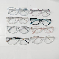 Montures optiques en acétate à motifs vintage, couleurs mélangées, vente en gros, marque privée, lunettes de vue sur ordonnance, fourniture directe d'usine