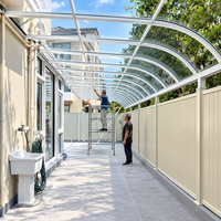 Abri de voiture en polycarbonate, abri de voiture en aluminium robuste, auvent de stationnement extérieur imperméable, fabricant d'abris de voiture sur mesure