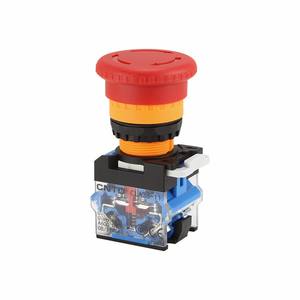 Interrupteur à bouton-poussoir électrique CNTD Changde CLA38-11S40C-R 6A Max. Bouton d'arrêt d'urgence à verrouillage automatique, niveau IP67, 22 mm - Product Image 1