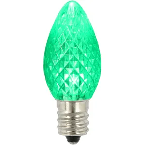 China Alibaba Outdoor Christmas Lights LED C7 Light Bulbs Green Commercial