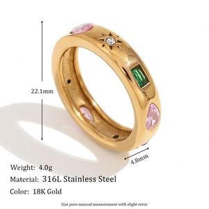 14k Gold <b>Ring</b> Cross Border Multi Trending Design for Wholesalers REACH Compliant Non-magnetic Steel - Product Image 2