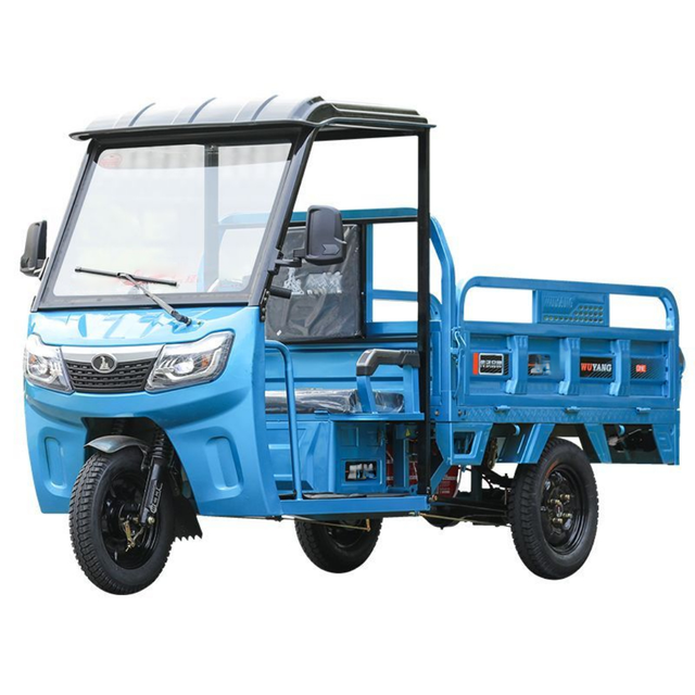 KEYU Quality Certifications 60v80ah Battery Cargo Electric Motorized Rickshaw Motorcycle with Canopy for Trip