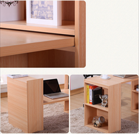 Bureau moderne avec étagère de rangement, bureau d'étude avec remise et étagère