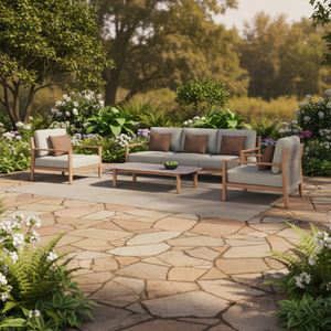 Muebles de Exterior de Lujo, Juego de Sofás de 4 Piezas para Jardines, Terrazas, Patios, Hoteles, Casas de Huéspedes, Restaurantes, Camping - Product Image 1