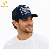Casquettes de camionneur en jersey de coton ajouré à chevrons réglables pour l'été 2026, avec patch brodé personnalisé – Performance, Cyclisme, Plage, Hip Hop