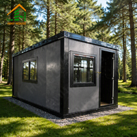 Maison préfabriquée de luxe en conteneur, design pliable avec chambre, cuisine et salle de bain