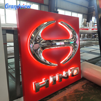 Acrylique 3D marque de voiture Led signes de logo