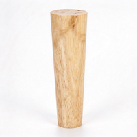 Pieds de meuble coniques robustes en bois naturel pour table de chevet, meuble TV et autres meubles