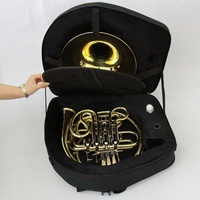Hot Sale High Grade Professional Cheap Woodwind Wind Instrument Gold Lacquered 4-Key Double Separated Bell F/Bb Tone French Horn