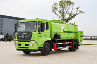 Dongfeng 10 CBM camion à ordures de cuisine camion de collecte des déchets de cuisine chargeur arrière camion à déchets alimentaires en vente