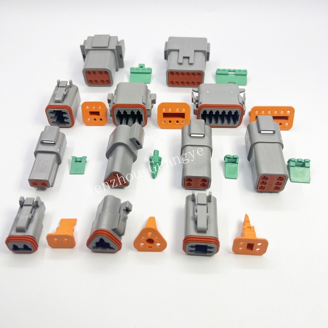 DT Connector 2 3 4 6 8 12 Pin Auto Connectors Including Male Female Connector Models DT06-2S DT06-3S DT06-4S DT04-2P