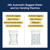 Distributeur automatique de glace et d'eau en sachets, certifié CE, directement de l'usine, compatible avec le paiement Nayax.