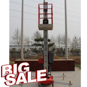 Plataforma de trabajo aéreo de elevación eléctrica hidráulica Escalera Andamio de aluminio de un solo mástil <span class=keywords><strong>Manlift</strong></span> - Product Image 5