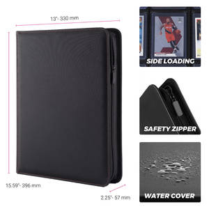 प्रीमियम टॉपलोडर बाइंडर 4 9 पॉकेट होल्ड 252 288 कार्ड टोलोडर कार्ड जिपर बिंदर कस्टम tcg 9 पॉकेट टॉप लोडर - Product Image 2