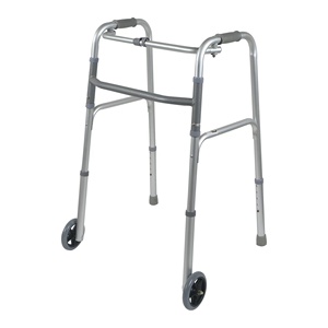 MSMT Lightweight Rolling Walker One-Button Folding Wheel Walker for Seniors Adults Convenient Front Wheel <strong>Rollator</strong> - Product Image 1