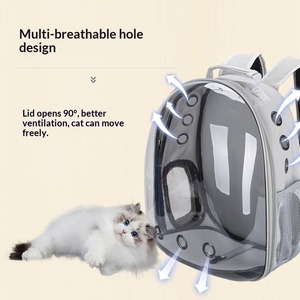 <span class=keywords><strong>Borsa</strong></span> Trasportino Trasparente Pieghevole per Cani e Gatti, Zaino da Viaggio per Esterni di Grande Capacità - Product Image 5