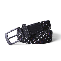 Service OEM, ceinture tissée plate pour hommes, design personnalisé de haute qualité, fournisseur de ceintures en toile tendance