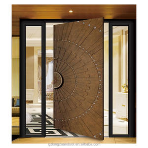 Porte tournante d'<span class=keywords><strong>entrée</strong></span> surdimensionnée personnalisée avec cadre en aluminium et charnières pivotantes importées du Japon - Product Image 4