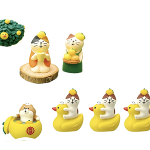 Décoration de voiture Qingheng de bonne qualité, canard jaune japonais, citron, jouet cadeau, artisanat miniature en résine - Product Image 1