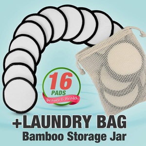 Étiquette privée 1000g, biodégradables, réutilisable, charbon de bambou lavable, <span class=keywords><strong>coton</strong></span> biologique, tampons démaquillants, ensemble boîte de bambou - Product Image 6