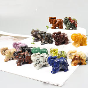 Toptan doğal moda kristal yeşim oyma top ve küre hayvan baskı fil ev dekorasyonu süs koleksiyon - Product Image 3