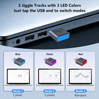Premium Metal Gövdeli USB-C Mouse Jiggler Fare Hareketlendirici, Dizüstü Bilgisayarlar için 3 Modlu Dokunmatik Anahtarlı, Bilgisayarı Uyanık Tutan Cihaz