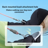 Imperméable toutes saisons en polyester pour grands chiens, style décontracté, conception intégrale avec ouverture pour la queue