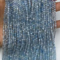 Perles de pierre de tigre naturelle à facettes en Morganite et Tourmaline, pierres précieuses authentiques pour la fabrication de bijoux DIY (bracelets et colliers)