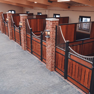 Kandang Kuda Mewah Eropa Buatan Qiqian Dengan Pintu Engsel Baja Tahan Karat Premium dan Desain Gaya Eropa Kandang Kuda Mewah - Product Image 6