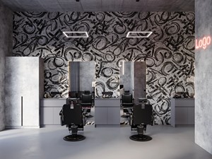 Diseño Interior <span class=keywords><strong>de</strong></span> Barbería <span class=keywords><strong>de</strong></span> Lujo para Hombres, Muebles <span class=keywords><strong>de</strong></span> Salón <span class=keywords><strong>de</strong></span> Peluquería Personalizados, Iluminación LED Industrial Moderna y Ecológica <span class=keywords><strong>de</strong></span> Alta Resistencia - Product Image 2